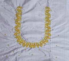 NR698LV - Light Lavender Colour Maggam Work Blouse