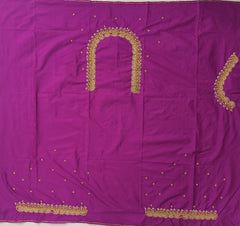 NR699MP - Magenta Pink Colour Maggam Work Blouse