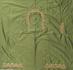 NR896MG -Mahendi Green Colour Maggam Work Blouse