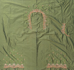 NR896MG -Mahendi Green Colour Maggam Work Blouse