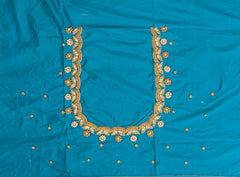 NR729RG -Rama Green Colour Maggam Work Blouse