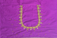 NR729PR -Purple Colour Maggam Work Blouse