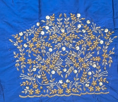 NR1150B - Blue Colour Maggam Work Blouse