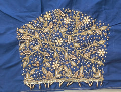 NR1250IB - Ink Blue Colour Maggam Work Blouse