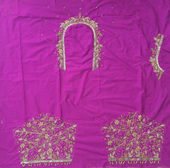 NR1250MP - Magenta Pink Colour Maggam Work Blouse