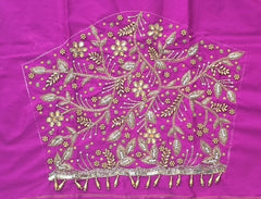 NR1250MP - Magenta Pink Colour Maggam Work Blouse