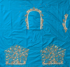 NR1250RG -Rama Green Colour Maggam Work Blouse