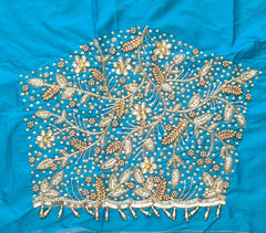 NR1250RG -Rama Green Colour Maggam Work Blouse