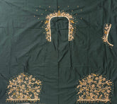 NR1250BG -Bottle Green Colour Maggam Work Blouse