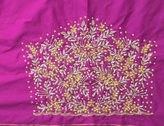 NR1150MP - Mazenta Pink Colour Maggam Work Blouse