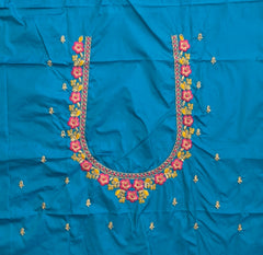 NR485RG -Rama Green Colour Computer Multi Work Blouse