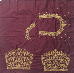 NR396DM- Maroon Colour Computer Work Blouse