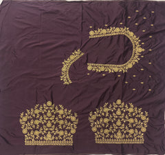 NR396CF- Coffee Colour Computer Work Blouse