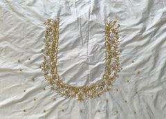 NR1150W - White Colour Maggam Work Blouse