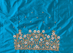 NR899RG-Rama Green Colour Maggam Work Blouse