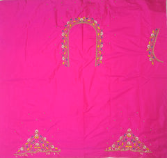 NR895HP - Heart Pink Colour Maggam Work Blouse