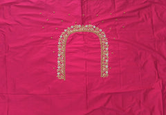 NR899TP - Tomato Pink Colour Maggam Work Blouse