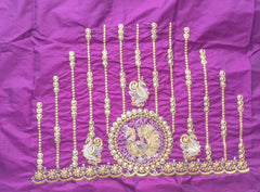 NR397PR - Purple Colour Computer Work Blouse