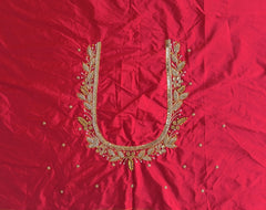 NR1250R - Red Colour Maggam Work Blouse