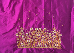 NR899MP -Magenta Pinka Colour Maggam Work Blouse