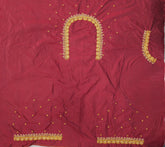 NR699DM - Dark Maroon Colour Maggam Work Blouse
