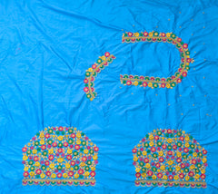 NR468SB -Sky Blue Colour Computer Multi Work Blouse