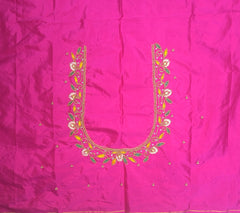 NR895P - Pink Colour Maggam Work Blouse