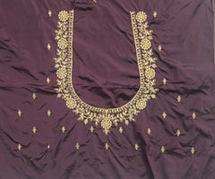 NR396CF- Coffee Colour Computer Work Blouse