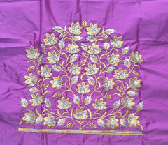 NR399PR - Purple Colour Computer Work Blouse