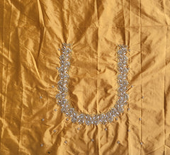 NR698MY - Mustard Yellow Colour Maggam Work Blouse