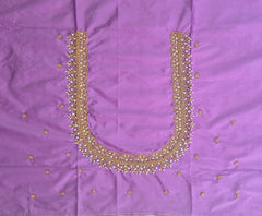 NR699LV - Lavender Colour Maggam Work Blouse