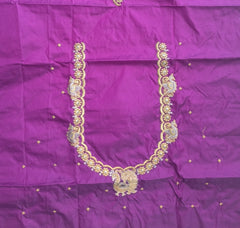 NR397PR - Purple Colour Computer Work Blouse