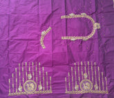 NR397PR - Purple Colour Computer Work Blouse