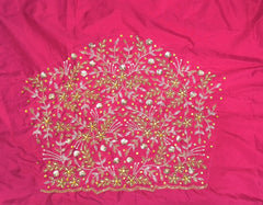 NR1150TP - Tomato Pink Colour Maggam Work Blouse