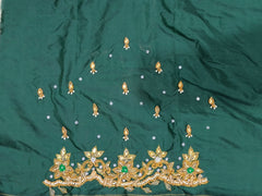 NR896BG - Bottle Green Colour Maggam Work Blouse