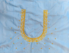 NR899LB - Light Blue Colour Maggam Work Blouse