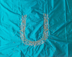 NR1150RG - Rama Green Colour Maggam Work Blouse