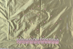 NR699MG - Mahendi Green Colour Maggam Work Blouse