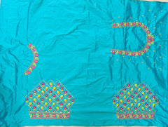 NR485SG -Sea Green Colour Computer Multi Work Blouse