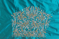 NR1150RG - Rama Green Colour Maggam Work Blouse