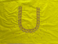 NR899Y - Lemon Yellow Colour Maggam Work Blouse