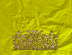 NR899Y - Lemon Yellow Colour Maggam Work Blouse