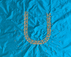 NR899RG-Rama Green Colour Maggam Work Blouse