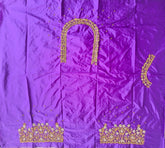 NR899V - Violet Colour Maggam Work Blouse