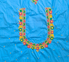 NR468SB -Sky Blue Colour Computer Multi Work Blouse