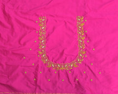 NR928P -Pink Colour Maggam Work Blouse