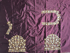 NR399CF - Coffee Colour Computer Work Blouse