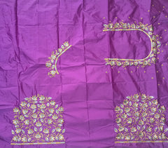 NR399PR - Purple Colour Computer Work Blouse