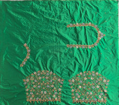 NR1299G -Green Colour Computer Maggam Work Blouse