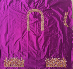 NR899MP -Magenta Pinka Colour Maggam Work Blouse